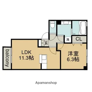 アルブル藤【1階】の間取り