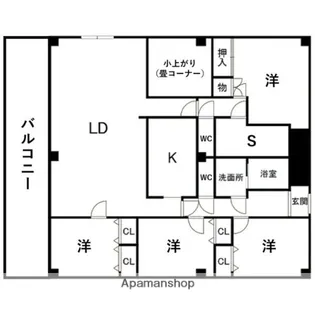 プリミエール長谷川【1階】の間取り