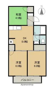愛知県春日井市小野町6丁目【アパート】の間取り