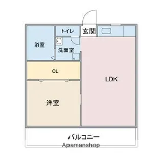 小野マンション【4階】の間取り