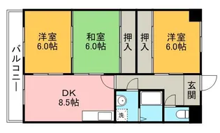 フォレスト勝川【1階】の間取り