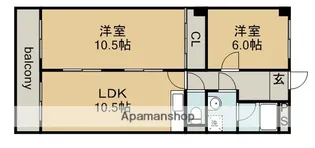 アネックスうめ苑【2階】の間取り