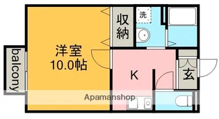 ラブドミール【2階】の間取り