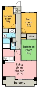 藤和シティコープ勝川【2階】の間取り