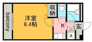 1Kの間取り画像