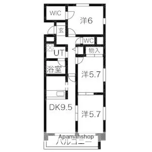 Granville【3階】の間取り