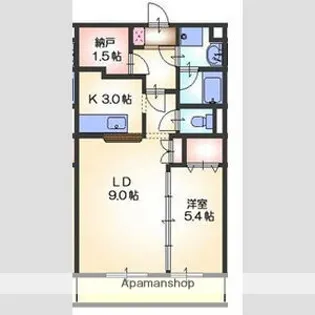 ドエル・マルモ606【3階】の間取り