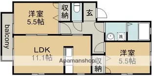 メゾン大手 西棟【1階】の間取り