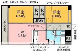 アビタシオン春日【5階】の間取り