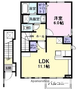 セレノ味美【2階】の間取り