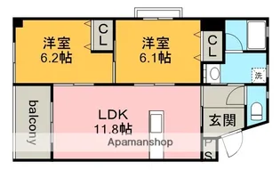 メゾンボヌール【3階】の間取り