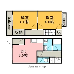 DUPLEX国王10B【1階】の間取り