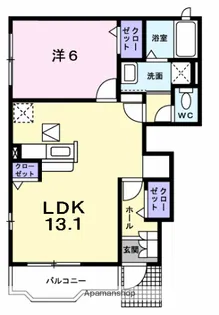 アンジュ【1階】の間取り