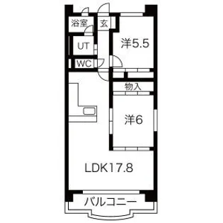 HAU,OLI【7階】の間取り