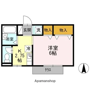 ファミール堀部Ⅳ【1階】の間取り