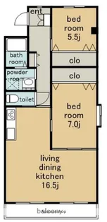 ウィンザーK&Y【2階】の間取り