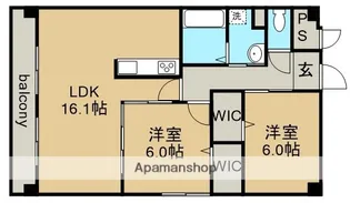 メゾンウィング【3階】の間取り