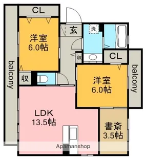 アーク小野【2階】の間取り