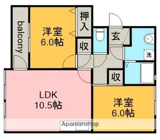 プリミエール勝川【3階】の間取り