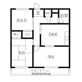 プリミエール弥生【3階】の間取り