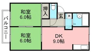 セジュール下条【2階】の間取り
