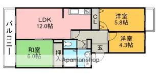 ベルデュール春日井【2階】の間取り