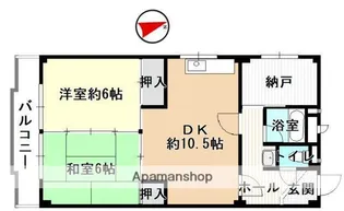 ニューコーポ春日井【2階】の間取り