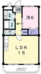 ハイツ上屋敷【2階】の間取り