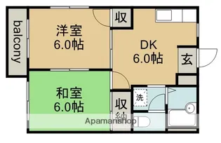 パークサイド前並B【2階】の間取り