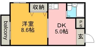 エグゼクティブ33【4階】の間取り
