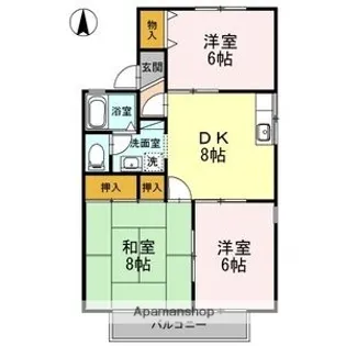 サンビレッジ【2階】の間取り