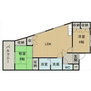 ルシエ春日井【4階】の間取り