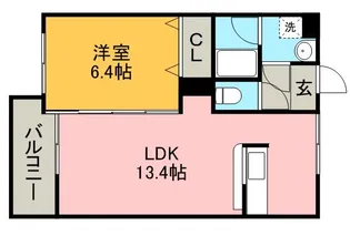 グレースコート神戸【2階】の間取り