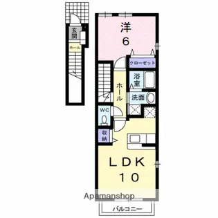 パラッツオⅡ【2階】の間取り