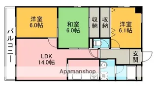 グリーンオーク【2階】の間取り
