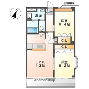 エンジョイライフ【2階】の間取り