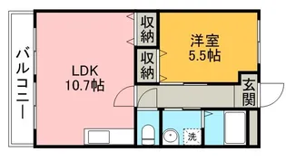 エクセルフジ【1階】の間取り