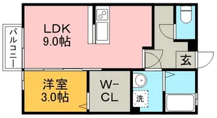 コスモスふじA【2階】の間取り
