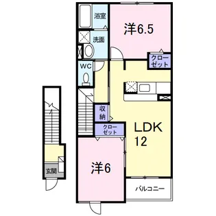 ルネサンス青山 Ⅱ【2階】の間取り