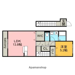 メゾン・サクラの木【2階】の間取り