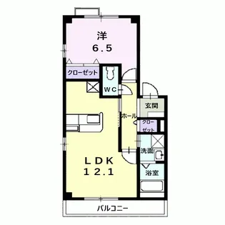 ユトリートカナヤ【1階】の間取り