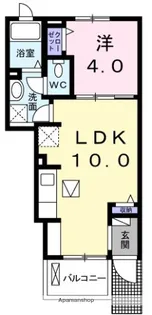 クラールコルソ【1階】の間取り