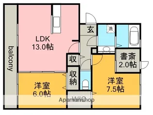 プラムガーデン【2階】の間取り