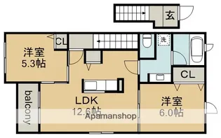 エレガンテ【2階】の間取り