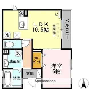セゾン ソレイユ【1階】の間取り