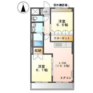メゾン小六【2階】の間取り