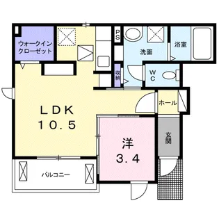 フェリーチェS・Y【1階】の間取り