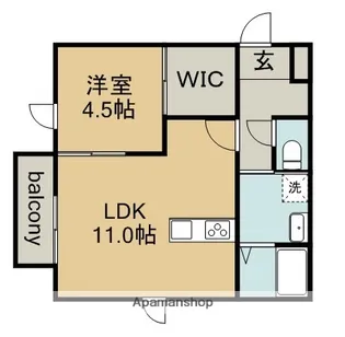 VERIOUS LUCKY【1階】の間取り