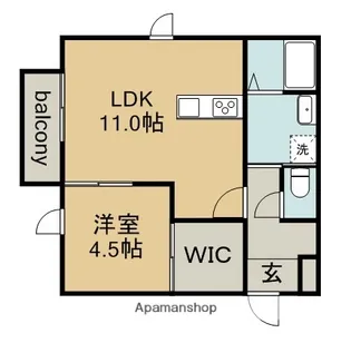 VERIOUS LUCKY【1階】の間取り