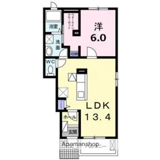 ビオーラ【1階】の間取り